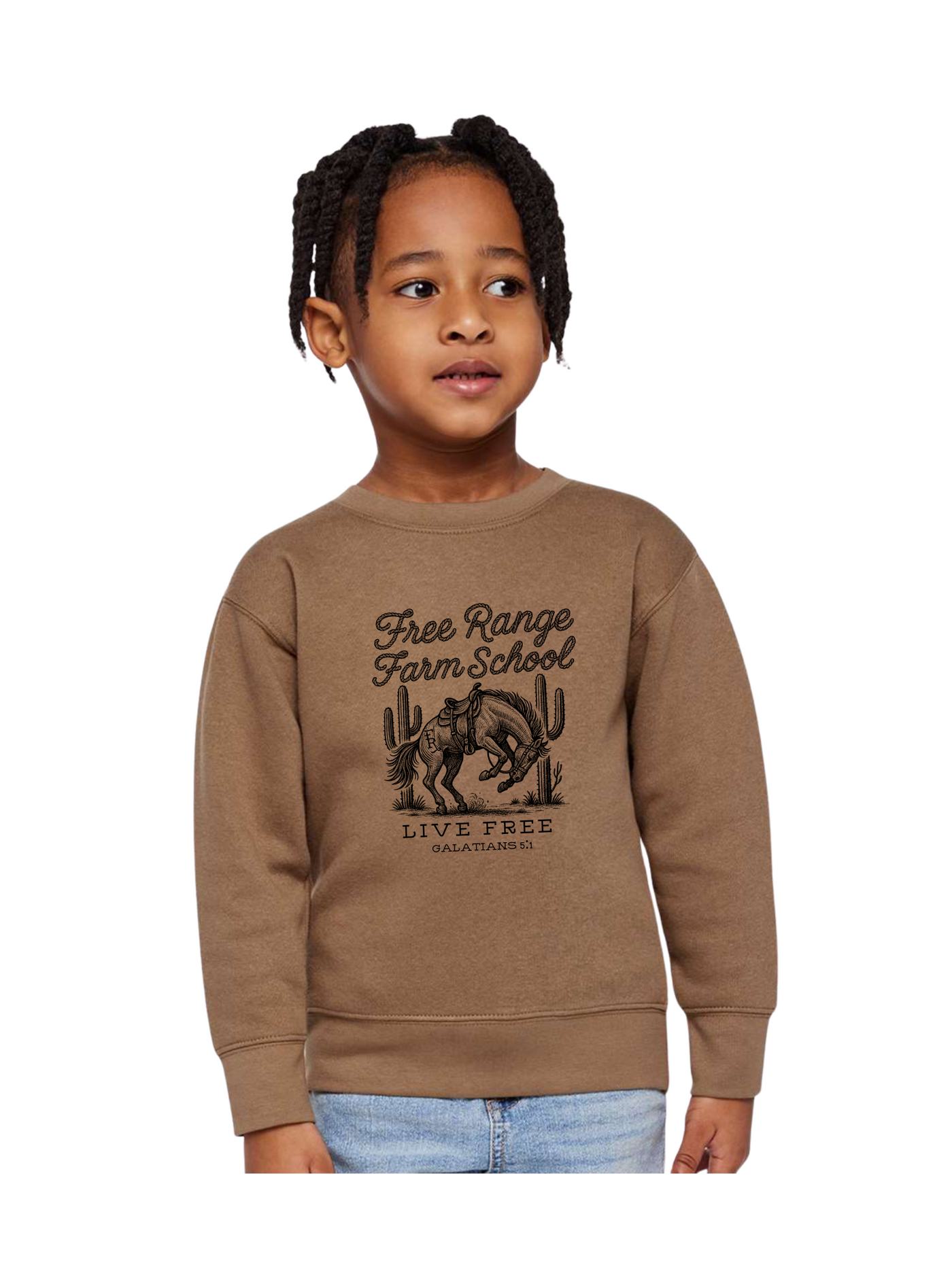 Youth Live Free Crewneck